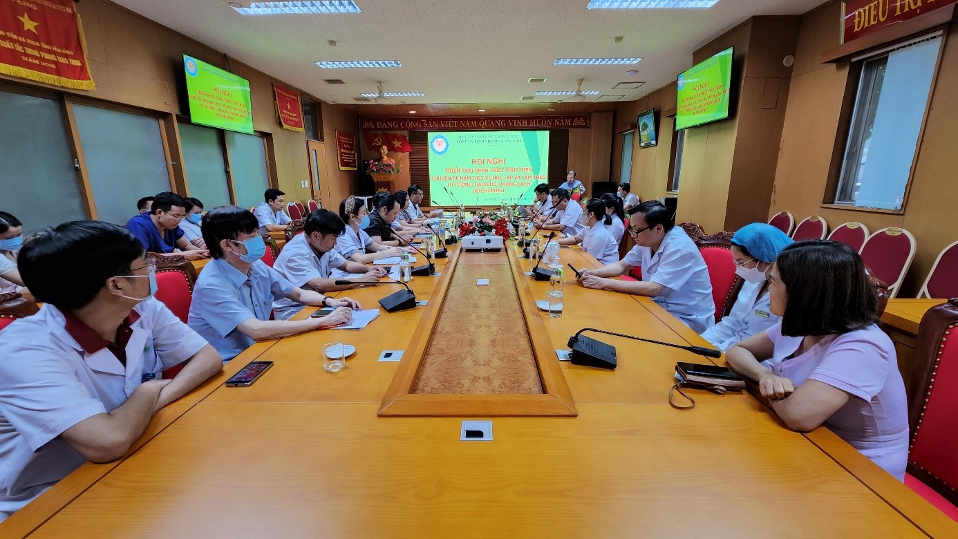 Đảng uỷ Bệnh viện Đa khoa tỉnh Hoà Bình tổ chức Hội nghị Triển khai quán triệt thực hiện chuyên đề năm 2022