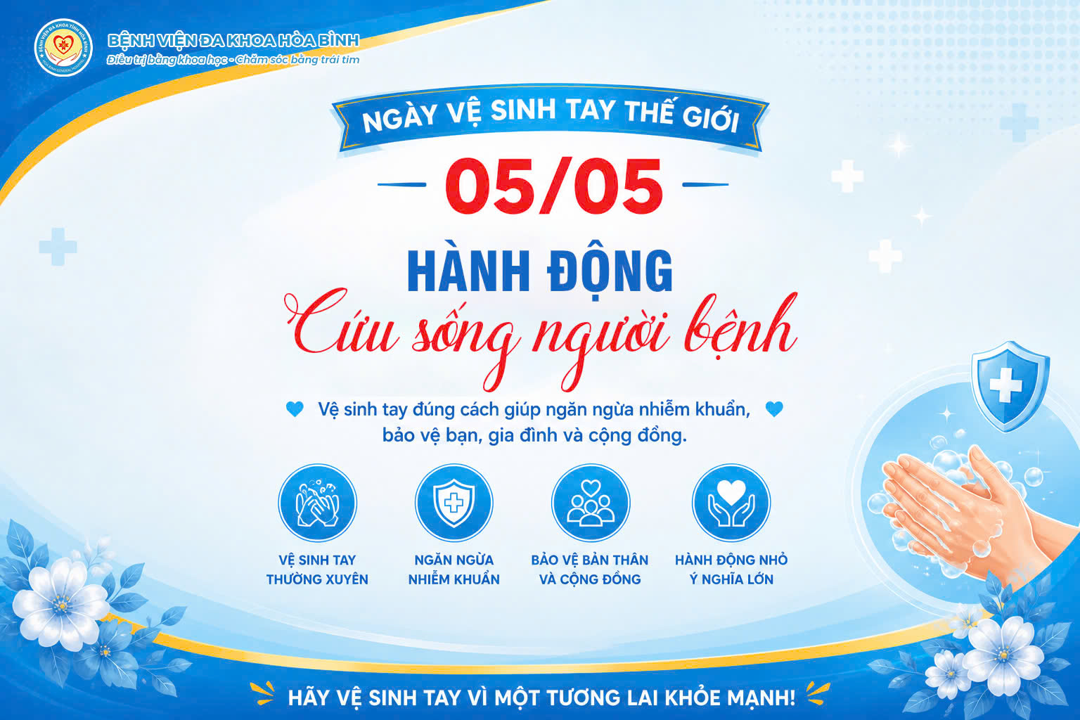   Hưởng ứng ngày vệ sinh tay thế giới (05/5): 